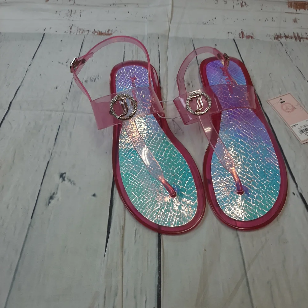Juicy Couture T-strap jelly sandals
